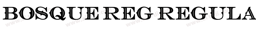 Bosque Reg Regular字体转换